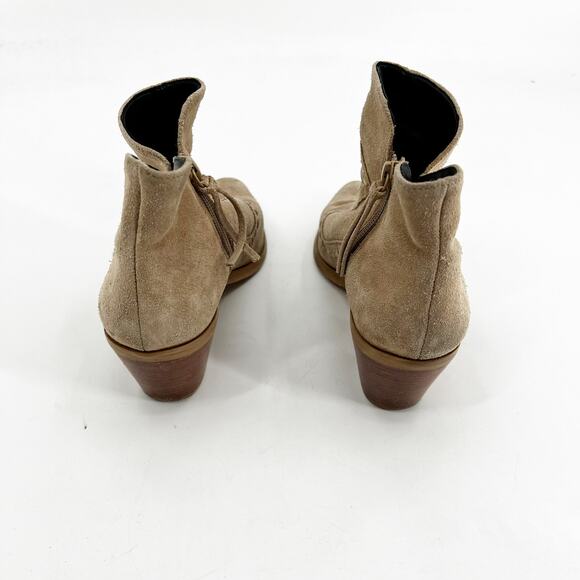 Rebecca Minkoff Brown Suede Ankle Booties 8.5 - Picture 3 of 6